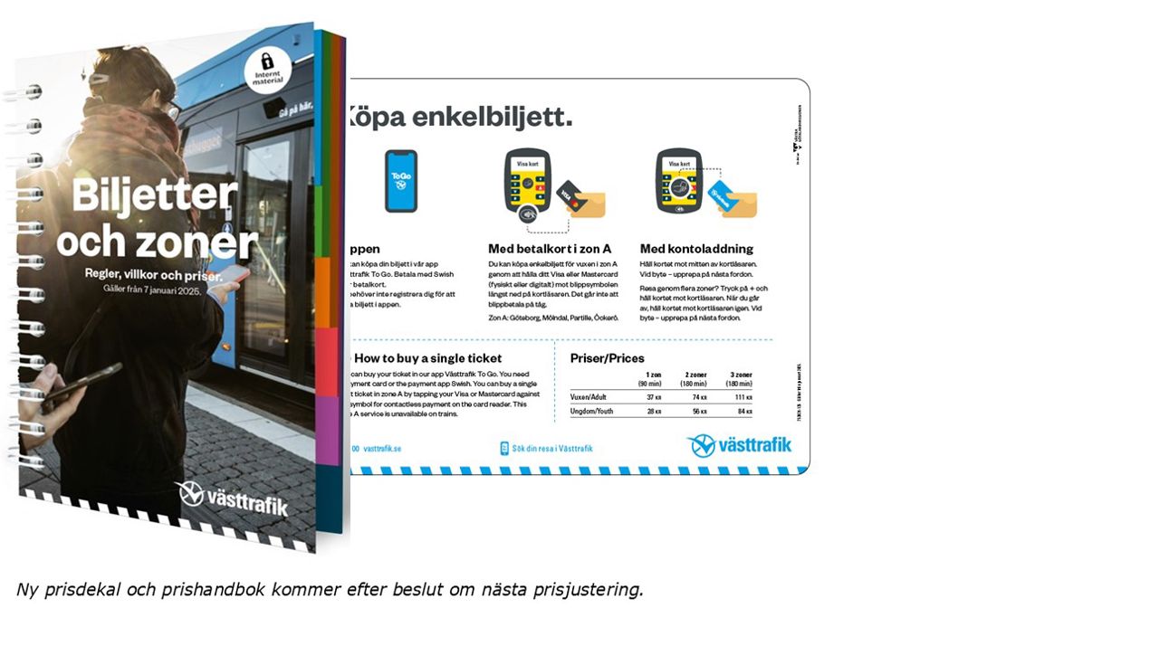 Prisdekal och prishandbok