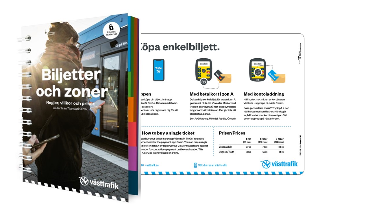 Prishandbok och prisdekal