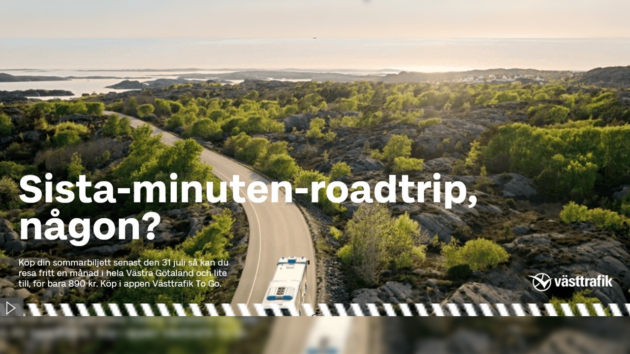 Annons sommarbiljett