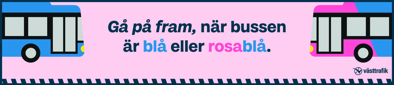 Bussreklam gå på fram